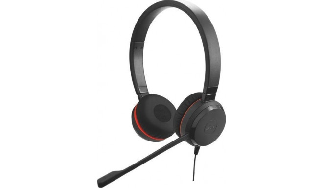 Evolve20 Stereo MS + Leatherette Ear Cushi