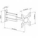 Wall mount for TV LCD/LED/PDP double arm 19-37'' 25 kg VESA white