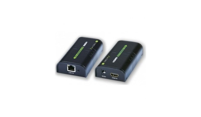 Extender/HDMI splitter after cable Cat.5e/6/6a/7 up to 120m, over IP, black