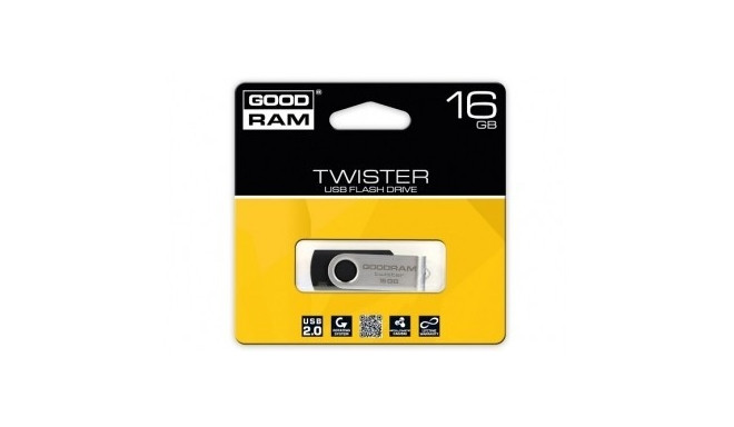 TWISTER 16GB Black USB2.0