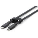 "Digitus USB-C 3.2 (ST-ST) 2m Anschlusskabel Silikon 4K 100W Schwarz"