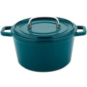 Cast iron pot CS Kochsysteme Alpen, 14 cm 085117, blue-green