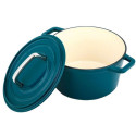 Cast iron pot CS Kochsysteme Alpen, 14 cm 085117, blue-green