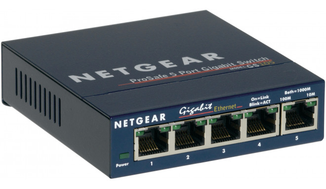 NETGEAR GS105 Halda Gigabit Ethernet (10/100/1000) Sinine