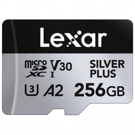 Lexar mälukaart microSDXC Silver Plus 1066x UHS-I/U3/A2/4K R205/W150 (V30) 256GB