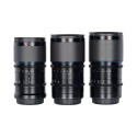 SIRUI ANAMORPHIC LENS SATURN KIT 35, 50 & 75MM T2.9 1.6X CARBON FIBER FF L-MOUNT (BLUE FLARE)