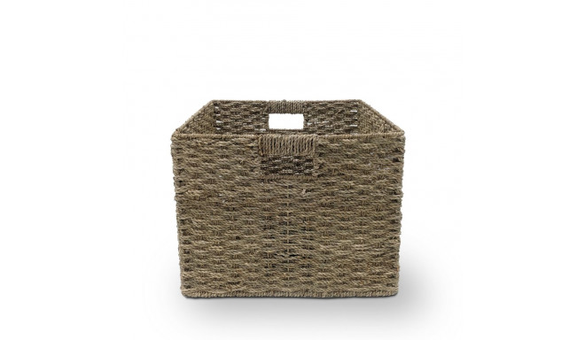 BASKET 40X40X30CM METAL/SEAGRASS