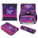 Herlitz Loop Plus Magic Unicorn school bag set Girl Polyester Purple, Violet