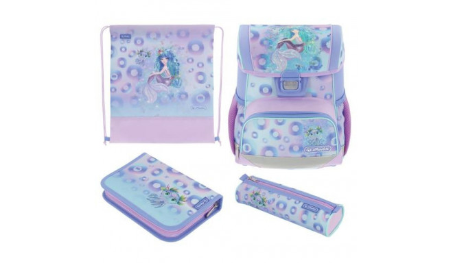 Herlitz Loop Plus Mystic Mermaid school bag set Boy/Girl Polyester Blue, Green, Pink