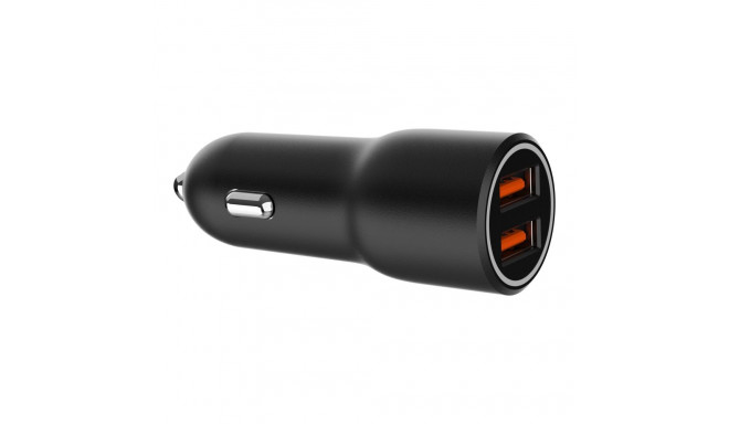 GEMBIRD 2-port USB car fast charger QC3.0 36W black