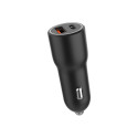 GEMBIRD 2-port USB car fast charger Type-C PD 38W black