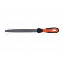Flat tapered file 8" 200mm bastard cut with handle