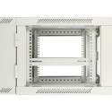 Wall cabinet rack 6U 600x600 gray two sections
