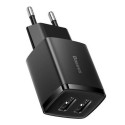 Baseus Compact charger 2x USB 10.5W Black