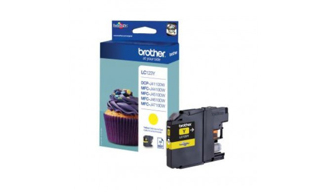 Brother LC123Y | Ink Cartridge | Yellow