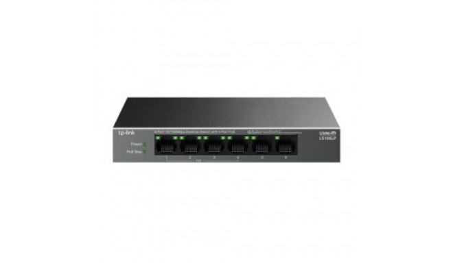 TP-Link NET SWITCH 6PORT 10/100M 4POE+/LS106LP