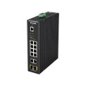 D-link DIS-200G-12PS L2 Managed Industrial Switch with 10 10/100/1000Base-T and 2 1000Base-X SFP por