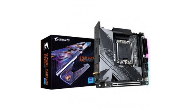 Gigabyte B760I AORUS PRO 1.0 Processor family Intel, Processor socket LGA1700, DDR5 DIMM, Memory slo