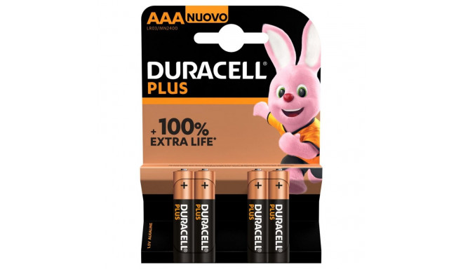 Duracell Plus MN2400 AAA, Alkaline, 4 pc(s)
