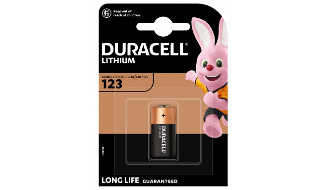 Duracell CR123A / 3V Alkaline Batterie