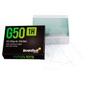 Levenhuk G50 1H Single Cavity Blank Slides, 50 pcs