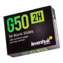 Levenhuk G50 2H Double Cavity Blank Slides, 50 pcs