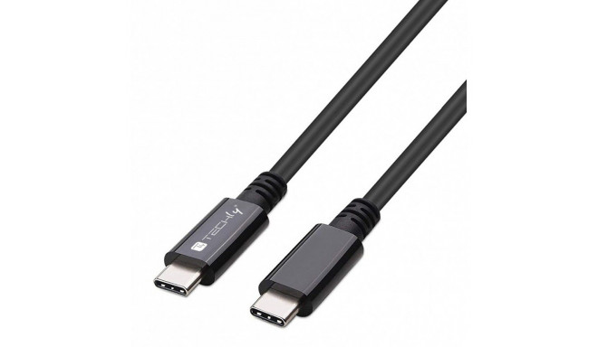 Techly USB 4 Gen 3 Type-C™ Cable M/M E-Mark 8K 40Gbps 100W PD 0,8m Black