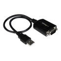 StarTech.com 0,3 m USB-serial DB9 adapterkaabel COM säilitusega