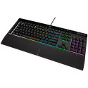 Corsair K55 RGB PRO mänguklaviatuur, RGB LED - must