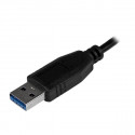 StarTech.com Portable 4 Port SuperSpeed Mini USB 3.0 Hub - Black~Portable 4 Port SuperSpeed Mini USB