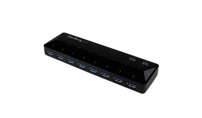 StarTech.com 10-Port USB 3.0 Hub with Charge and Sync Ports - 2 x 1.5A Ports~10-Port USB 3.0 Hub wit