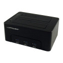 LC-Power LC-DOCK-U3-HUB storage drive docking station USB 3.2 Gen 1 (3.1 Gen 1) Type-B Black