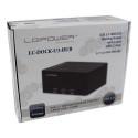 LC-Power LC-DOCK-U3-HUB storage drive docking station USB 3.2 Gen 1 (3.1 Gen 1) Type-B Black