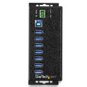 StarTech.com 7-Port USB 3.0 Hub with Power Adapter - Metal Industrial USB-A Hub with ESD &amp; 3