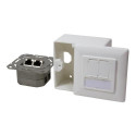 LogiLink NP0035A socket-outlet RJ-45 Metallic, White