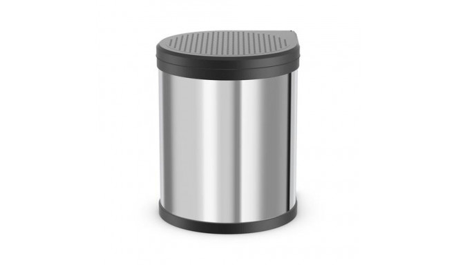 Hailo Compact-box M 15 L Round Stainless steel Black, Stainless steel