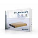 Gembird EE2-U3S-3-GL storage drive enclosure HDD enclosure Gold 2.5&quot;