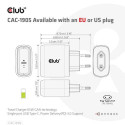 CLUB3D Travel Charger 65W GAN technology, Single port USB Type-C, Power Delivery(PD) 3.0 Support