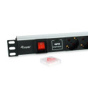 Equip 7-Outlet German Power Distribution Unit with Surge Protection and Switch