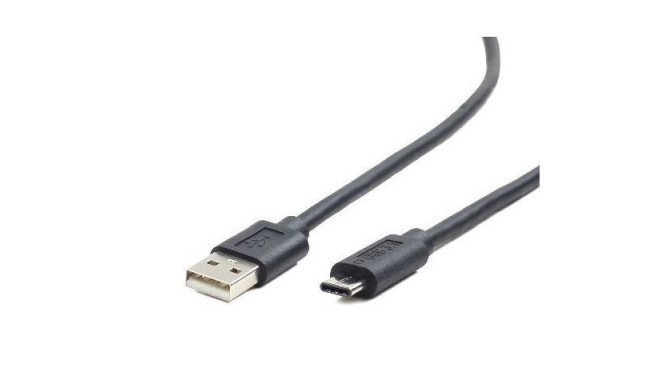 Gembird kaabel USB-C - USB-A 1m, must