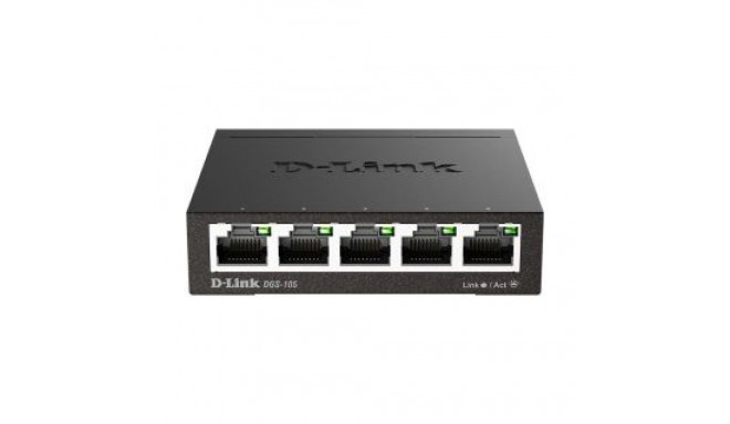 D-link Ethernet Switch DGS-105/E Unmanaged, Desktop, 1 Gbps (RJ-45) ports quantity 5