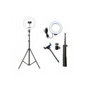 RoGer XT Tripod with phone holder and LED lamp 10" 1.6m