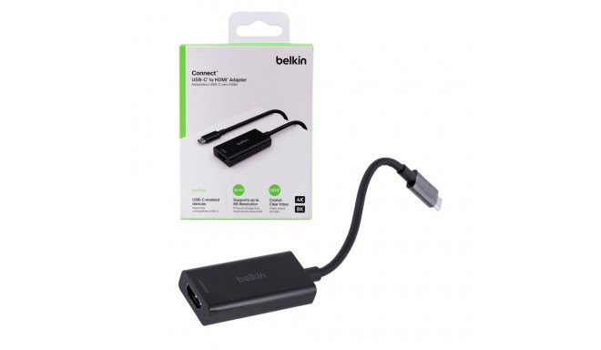 Belkin AVC013BTBK videokaabli adapter HDMI Type A (Standard) USB Type-C Must