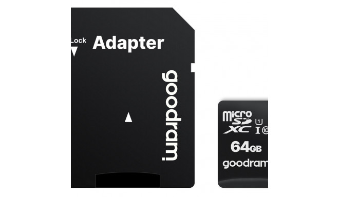 Goodram M1AA-0640R12 mälukaart 64 GB MicroSDXC Class 10 UHS-I