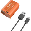 SMALLRIG 4979 CAMERA BATTERY USB-C RECHARGEABLE DMW-BLK22 ORANGE