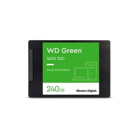 SSD|WESTERN DIGITAL|Green|240GB|SATA 3.0|SLC|Read speed 545 MBytes/sec|2,5"|MTBF 1000000 hours|WDS24