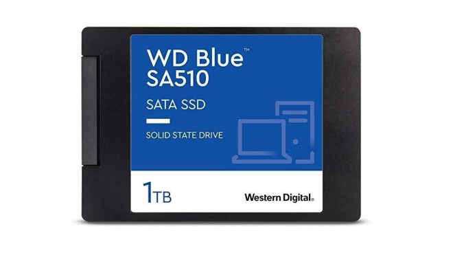 SSD|WESTERN DIGITAL|Blue SA510|1TB|SATA 3.0|Write speed 510 MBytes/sec|Read speed 560 MBytes/sec|2,5