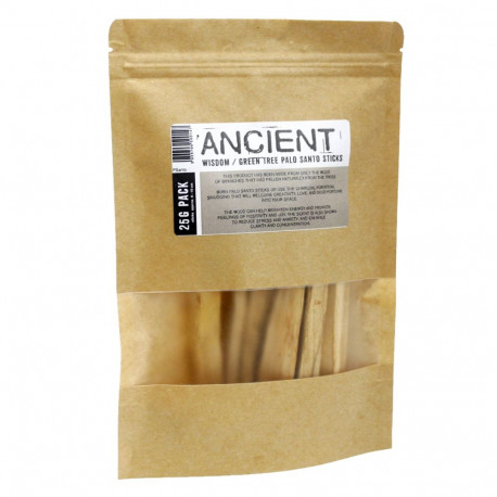 Green Wood Palo Santo Incense Sticks 100g Ancient Wisdom
