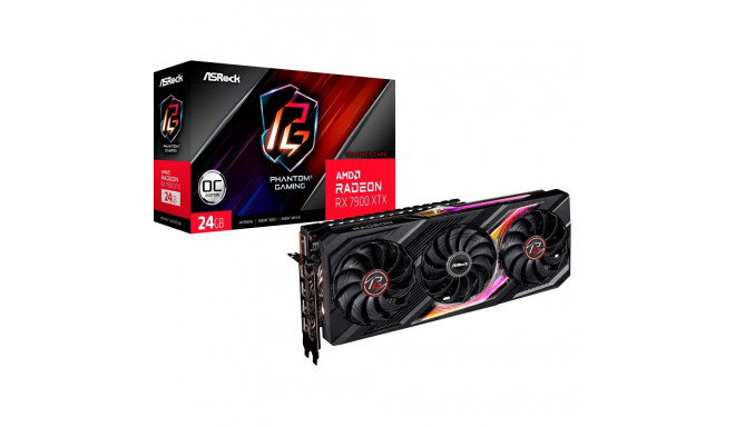 ASRock ASRock Radeon RX 7900 XTX Phantom Gaming 24GB OC, graphics card (black, RDNA 3, GDDR6, 3x Dis