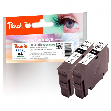 tindi kaksikkomplekt PI200-409 ühilduv Epson 29XL, T2991, must
